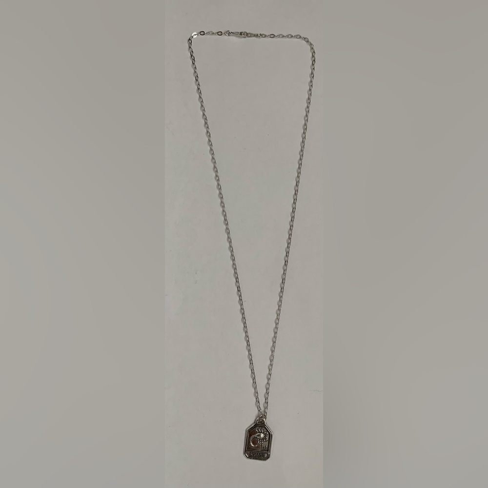 Scorpio zodiac pendant with 18” chain Sterling silver NEW Vintage - Picture 3 of 9